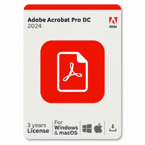 Adobe Acrobat Pro 2024 for Windows & Mac - 3-Year License - Genuine Activation Key - PDF Professional Suite